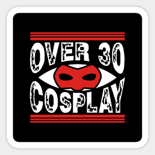Main Over30cosplay Logo Sticker
